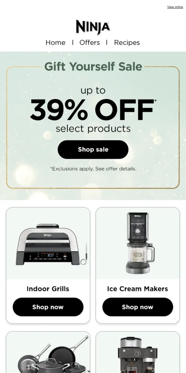 Email from Ninja Kitchen. ALMOST OVER: Up to 39% off. ⏳