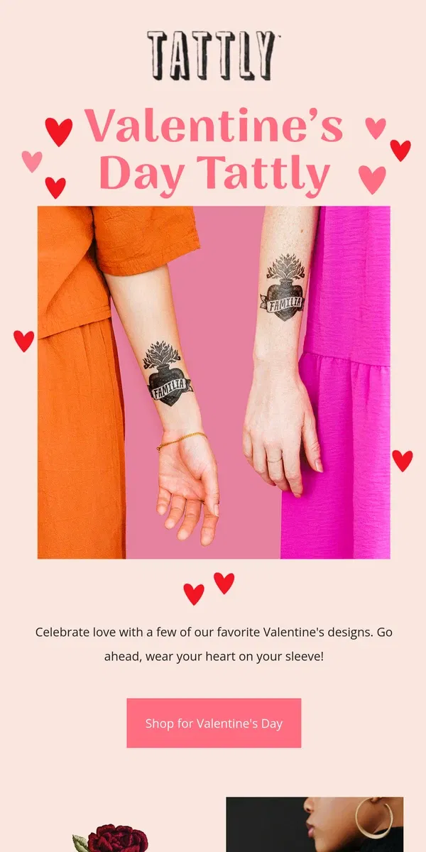 Email from Tattly. Tattly for Valentine's Day 💘