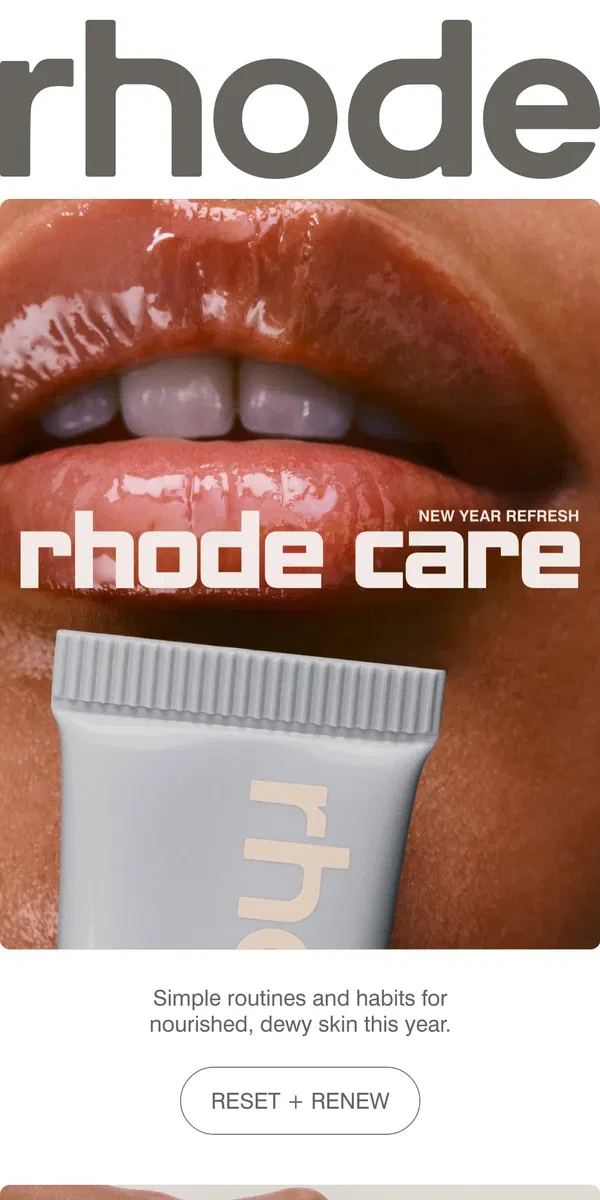 Email from rhode skin. rhode care