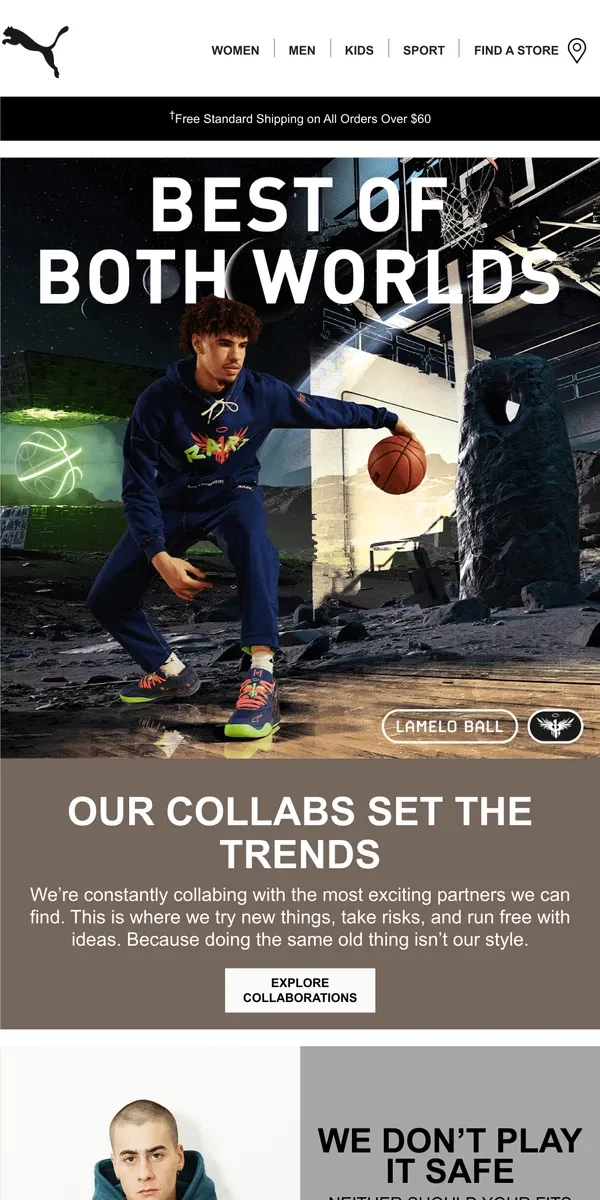 Email from Puma. Our Head-Turning Partnerships & Exclusive Collections