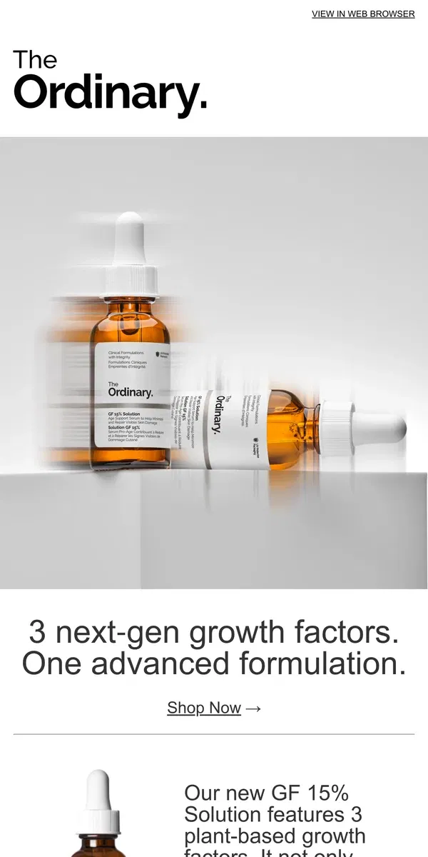 Email from The Ordinary. Have you tried growth factors?