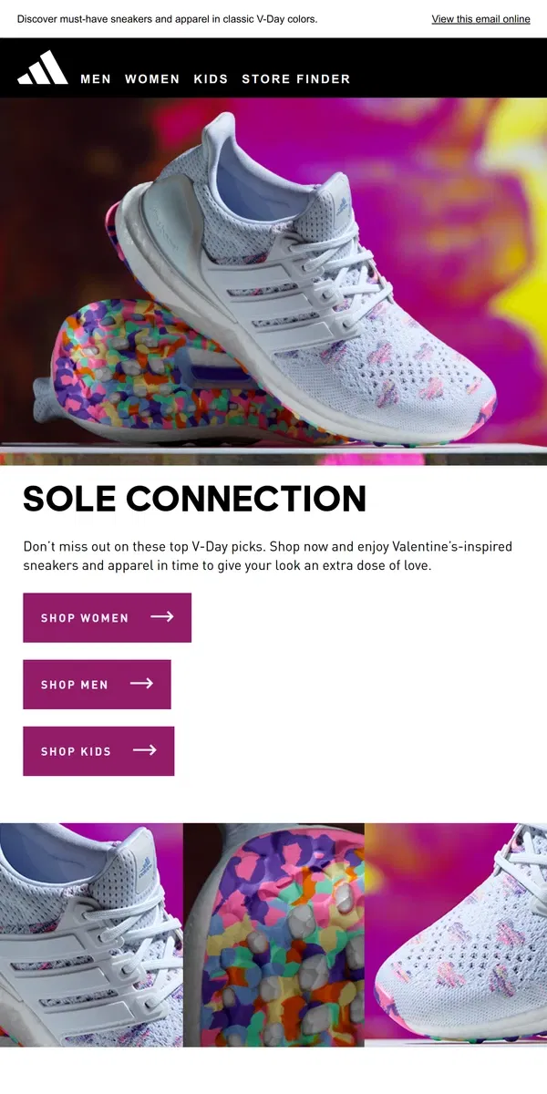 Email from Adidas. Just in time for Valentine’s 💘