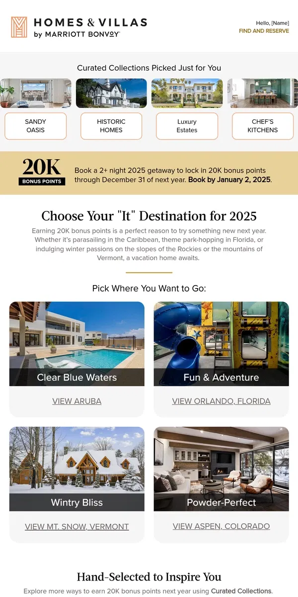 Email from Marriott Bonvoy. Lock in 20K bonus points for next year