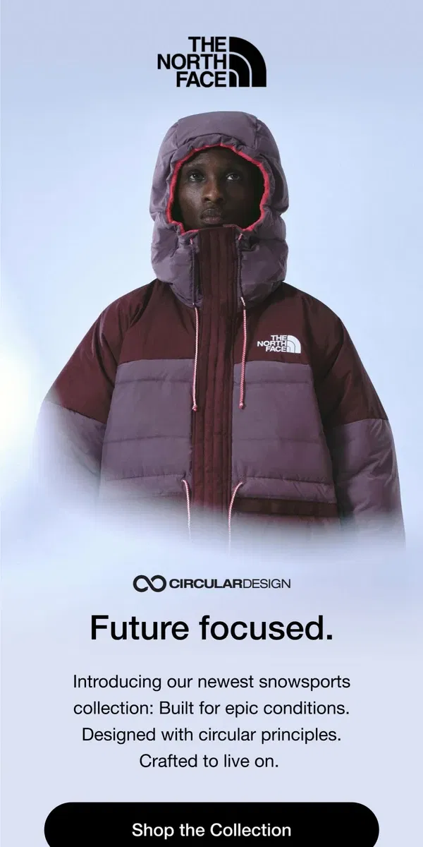 Email from The North Face. Just dropped: Our newest snowsports collection.