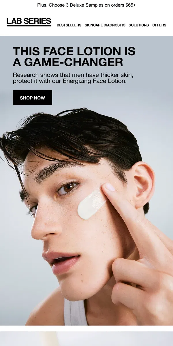 Email from Lab Series. This Face Lotion is a Game-Changer