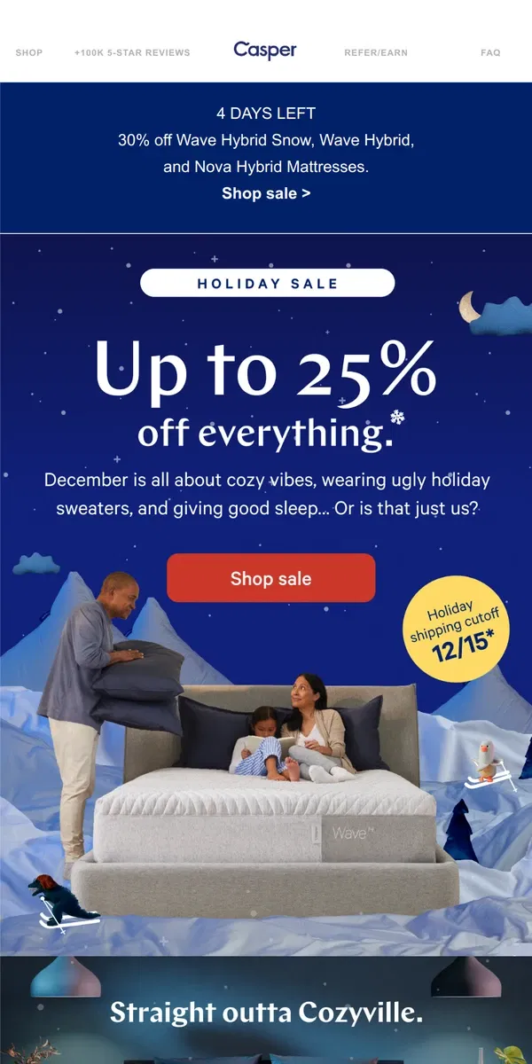 Email from Casper. Save up to 25% on our top gift picks.