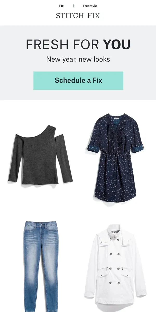 Email from Stitch Fix. Find your fave new looks right here📍