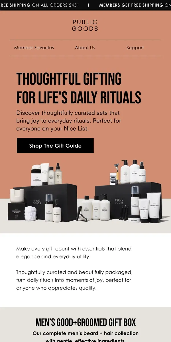 Email from Public Goods. Master the art of gifting: Thoughtful essentials inside