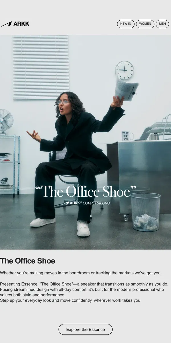 Email from ARKK Copenhagen. The Office Shoe Vol. 2