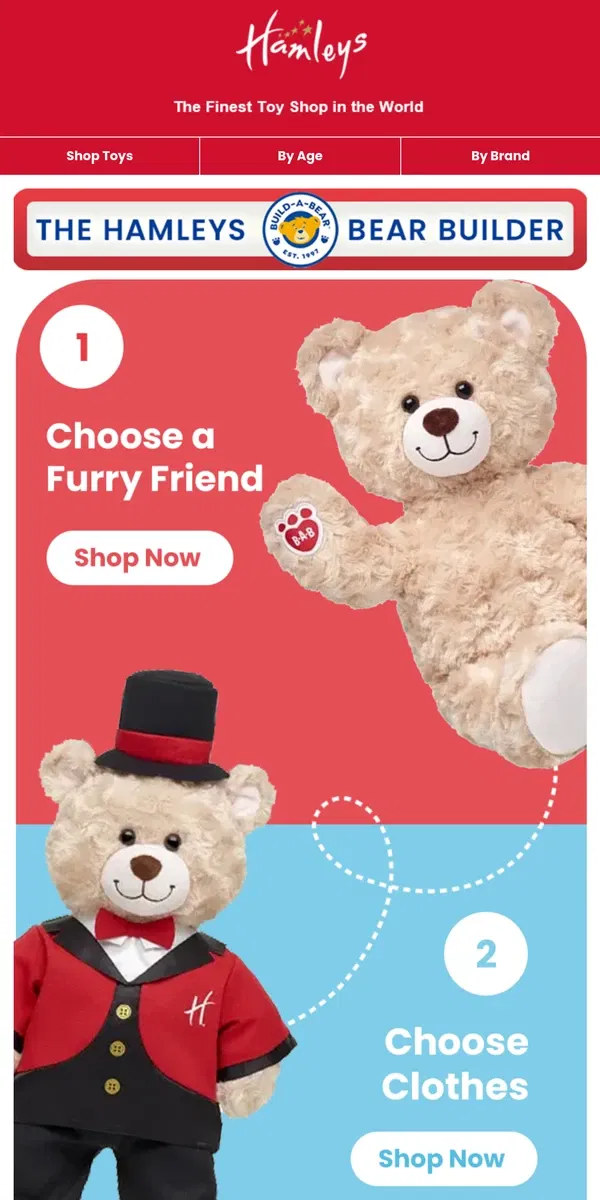 Email from Hamleys. Shop Build-A-Bear at Hamleys