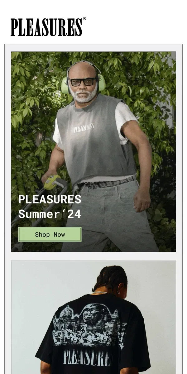 Email from PLEASURES. Summer in PLEASURES....