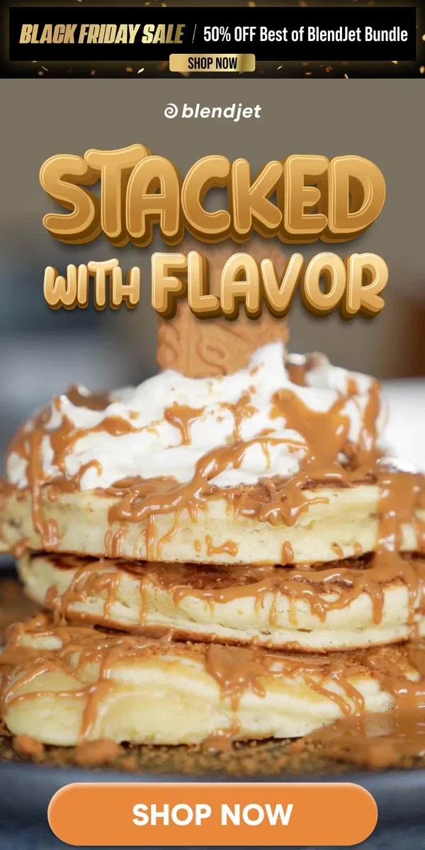 Email from BlendJet. Make breakfast a little sweeter!