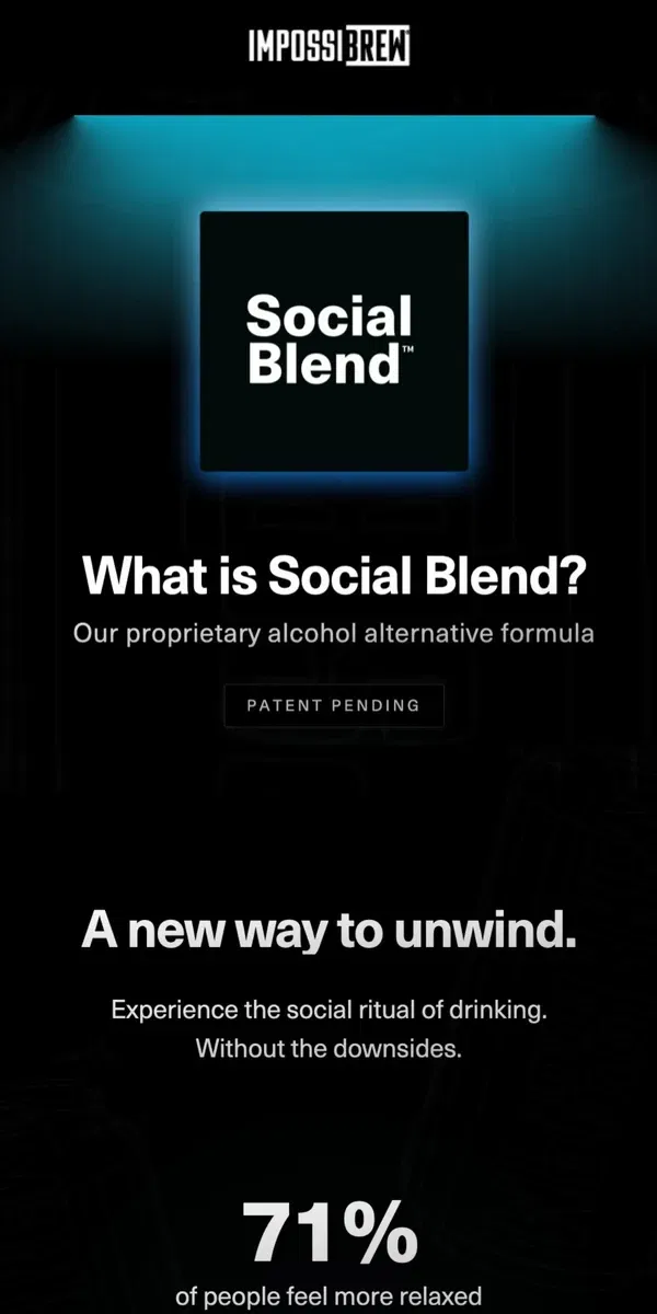 Email from IMPOSSIBREW. What is Social Blend™?