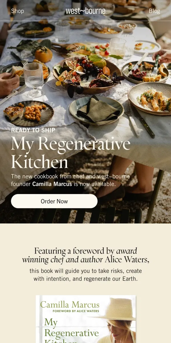 Email from west-bourne. My Regenerative Kitchen is Now Available!