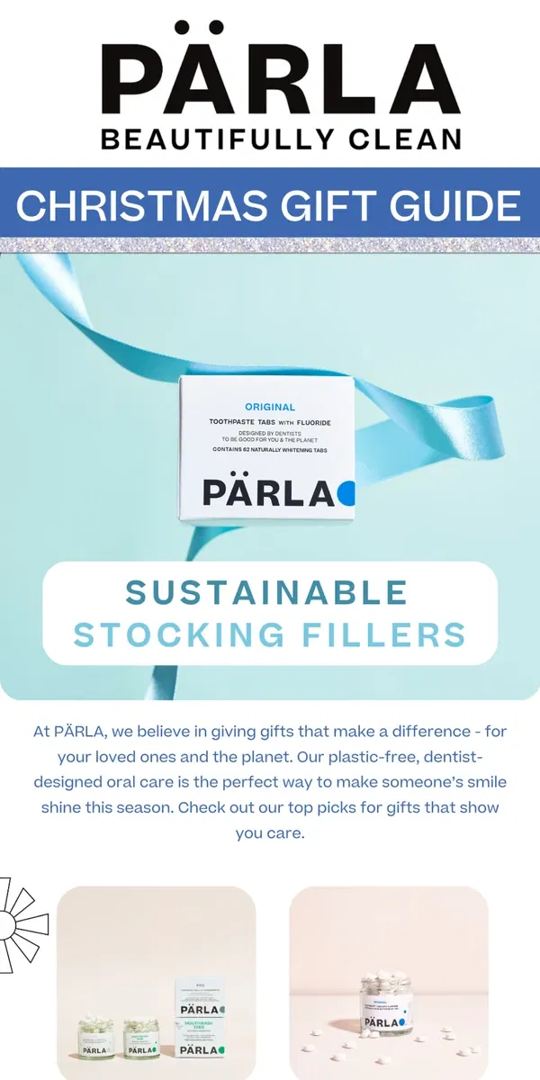 Email from PÄRLA. 🎄 Give the Gift of a Healthier Smile This Christmas with PÄRLA