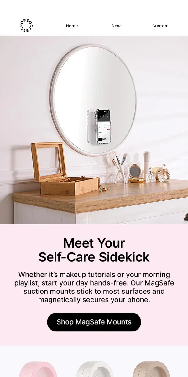 Email from PopSockets. Mounts simplify your morning