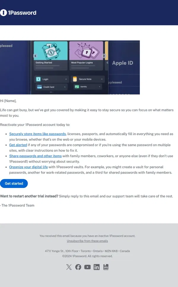 Email from 1Password. You’re missing out!