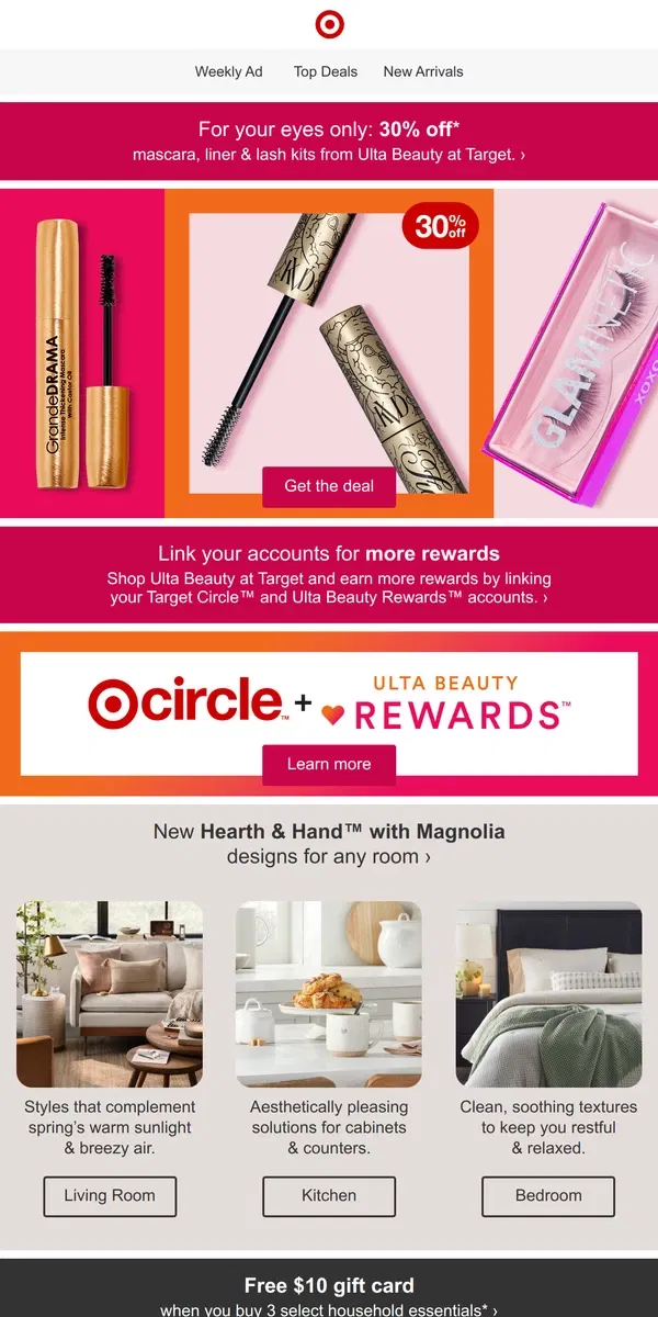 Email from Target. Feast your eyes on this deal from Ulta Beauty at Target 👀