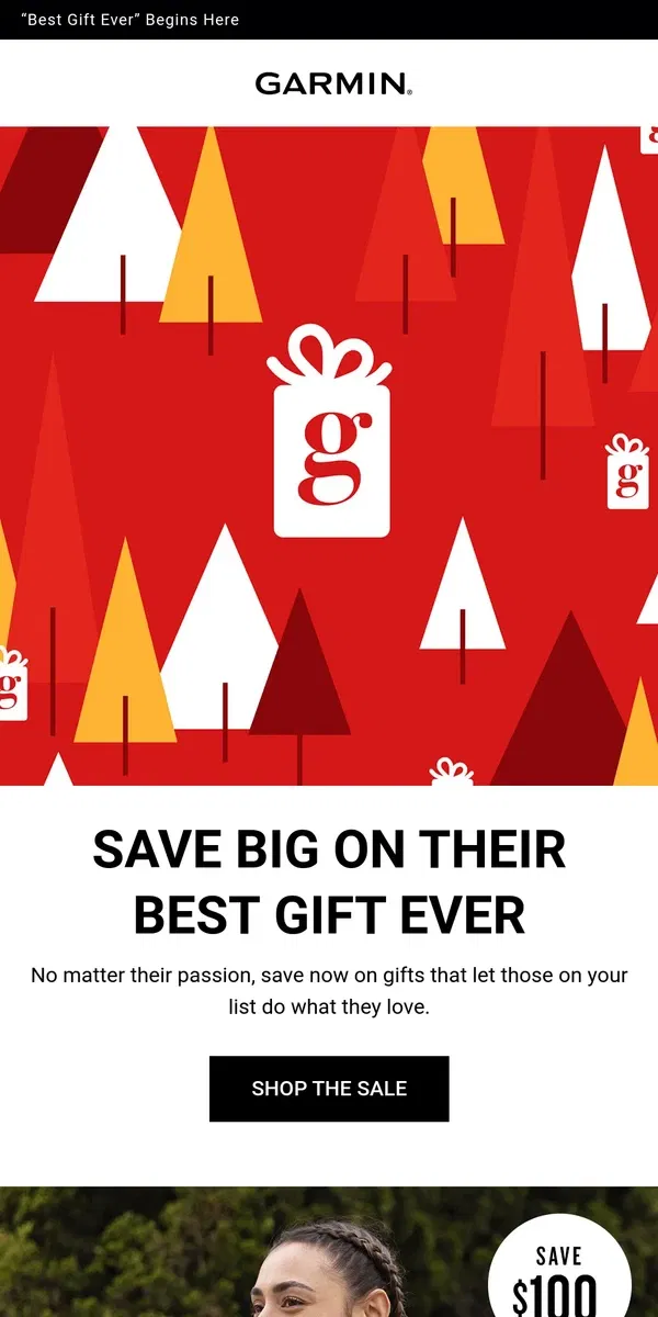 Email from Garmin. Holiday Savings Start Now