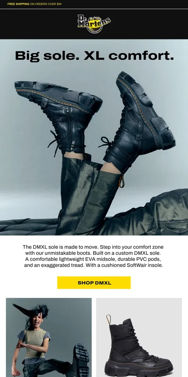 Email from Dr. Martens. Feel the bounce