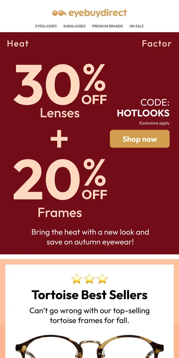 Email from Eyebuydirect. This Sale is Fire🔥🔥