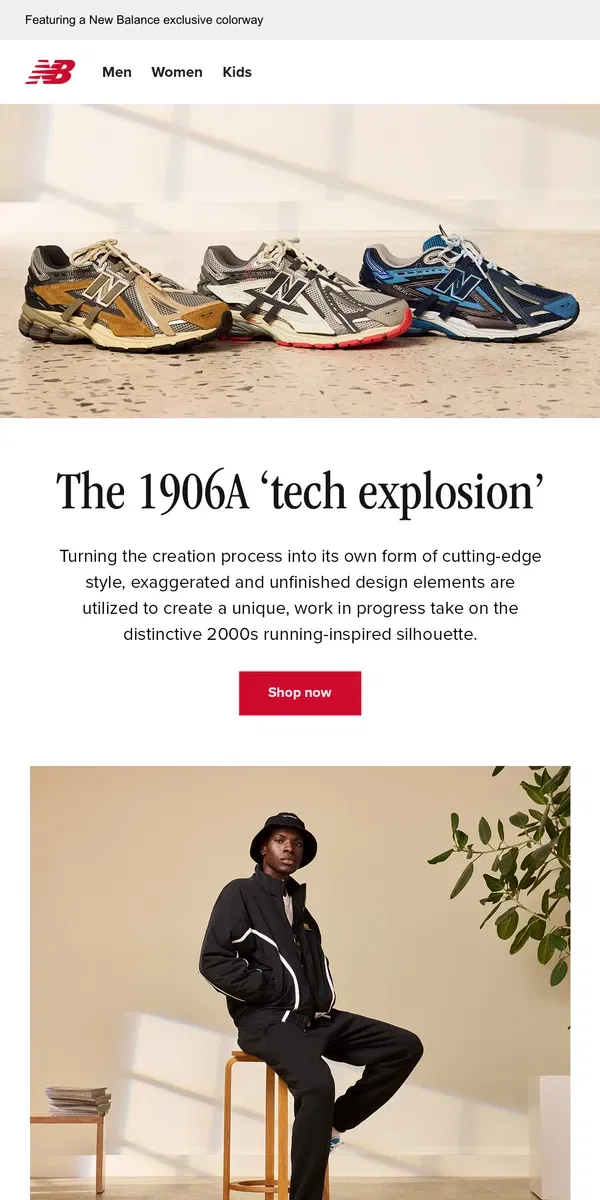 Email from New Balance. The 1906A