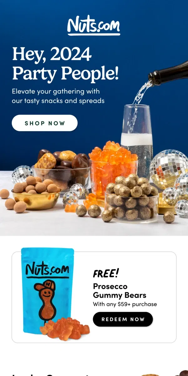 Email from Nuts.com. Go All Out For 2024 🥳