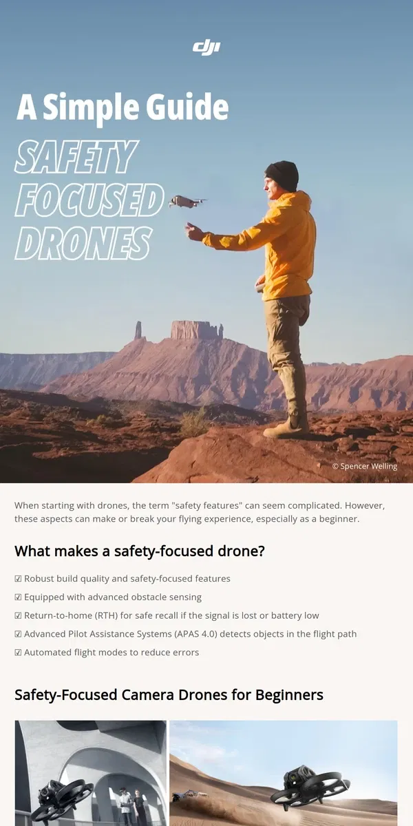 Email from DJI. Made for Beginners