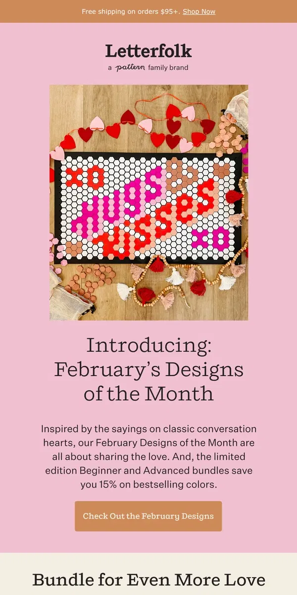 Email from Letterfolk. Share the love with Valentine’s Day designs