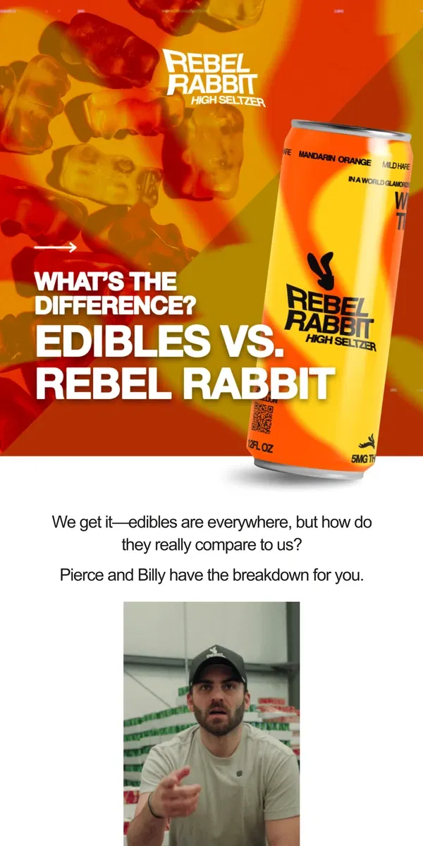 Email from Rebel Rabbit. 🐇 What's the Difference Between Edibles and Rebel Rabbit?