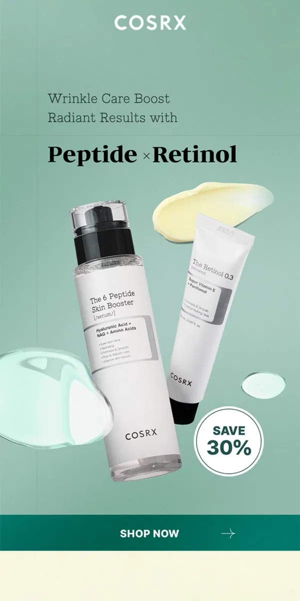 Email from COSRX. Say Goodbye to 'Eye area' Deep Wrinkles! 👋