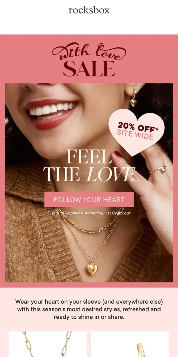 Email from Rocksbox. 💕 NEW: Hearts For Every Jewelry Lover