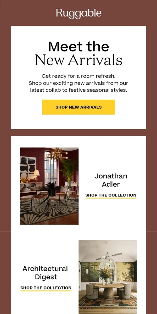 Email from Ruggable. Discover Our Stunning New Arrivals