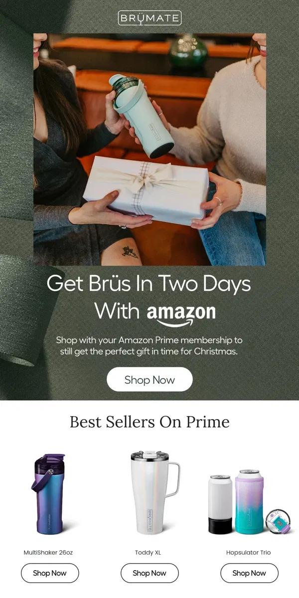 Email from BruMate. Brüs on Amazon