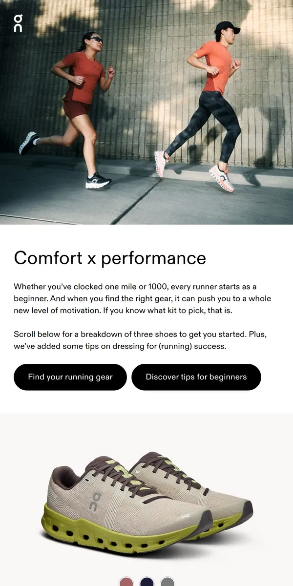 Email from On. ☁️ Runners, prep your feet for a new feeling