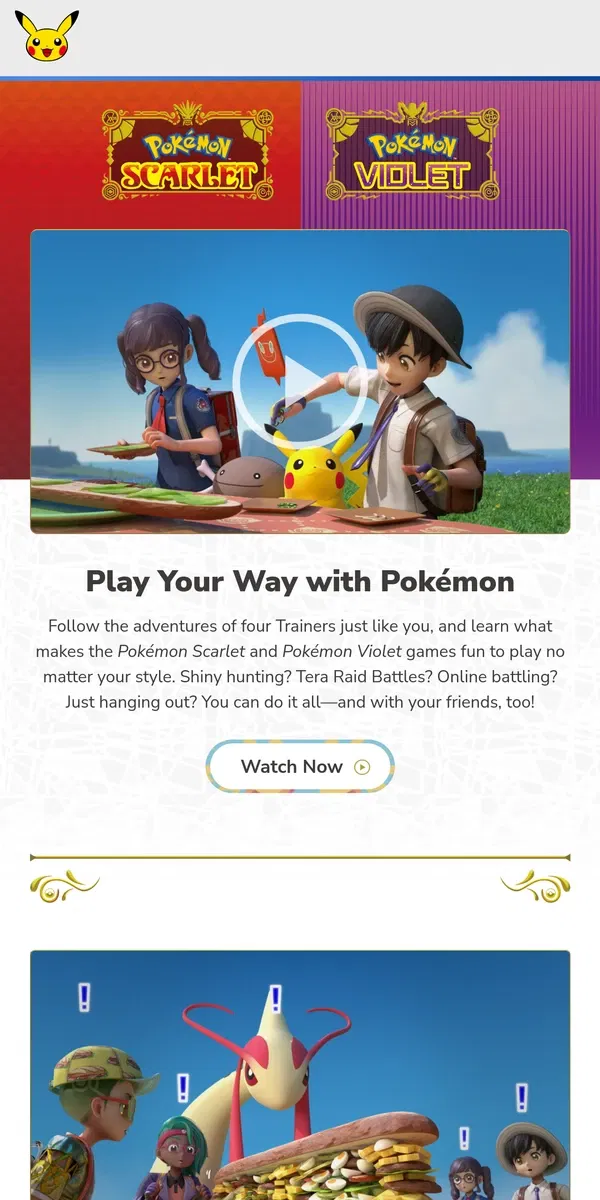 Email from Pokémon. Watch “Pokémon: Discover Paldea” 📺