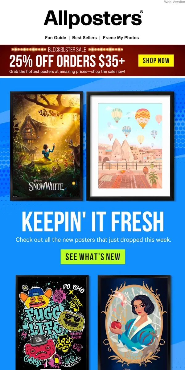 Email from AllPosters. 🤩 Oh, That's New!