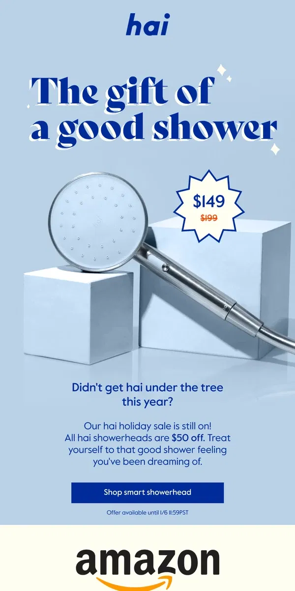 Email from hai. Didn't get hai under the tree?