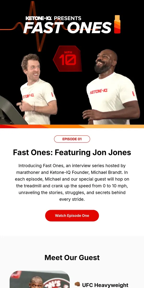 Email from Ketone-IQ. Jon Jones Cranks it Up