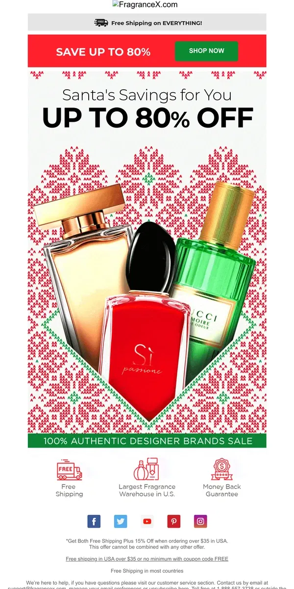 Email from FragranceX. 🎁 You've Got a Gift      