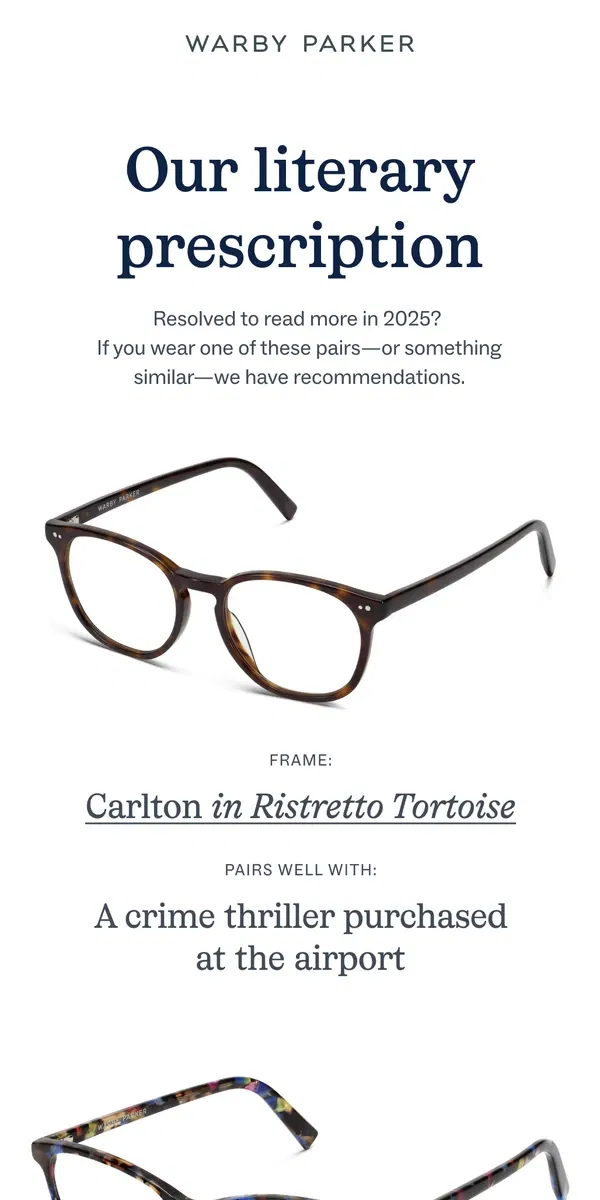 Email from Warby Parker. You should read these