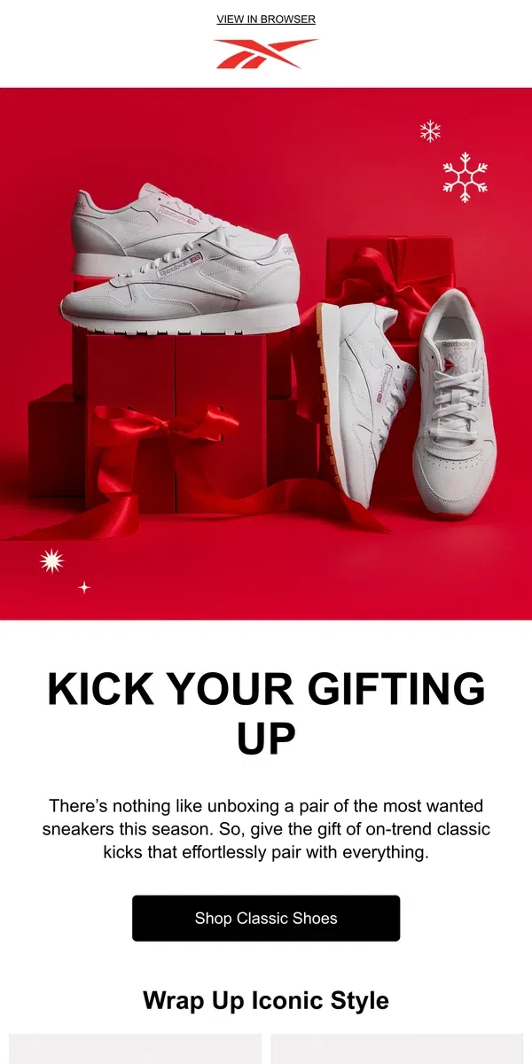 Email from Reebok. The sneakers *everyone* wants 🤩