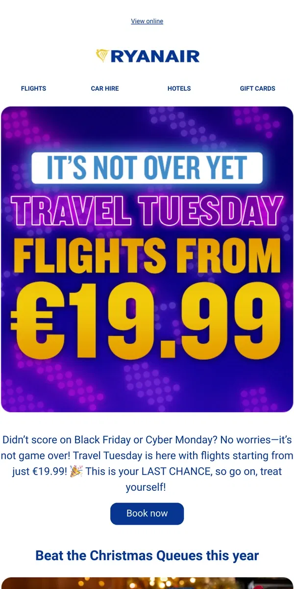 Email from Ryanair. Not Over Yet