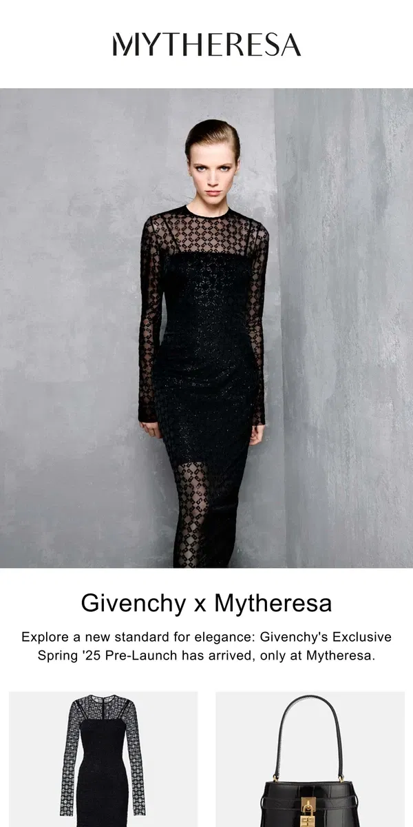 Email from Mytheresa. Givenchy x Mytheresa