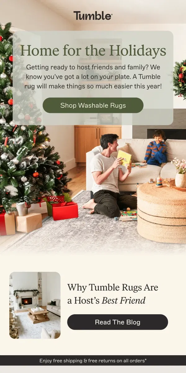 Email from Tumble. Holiday hosting made easier →