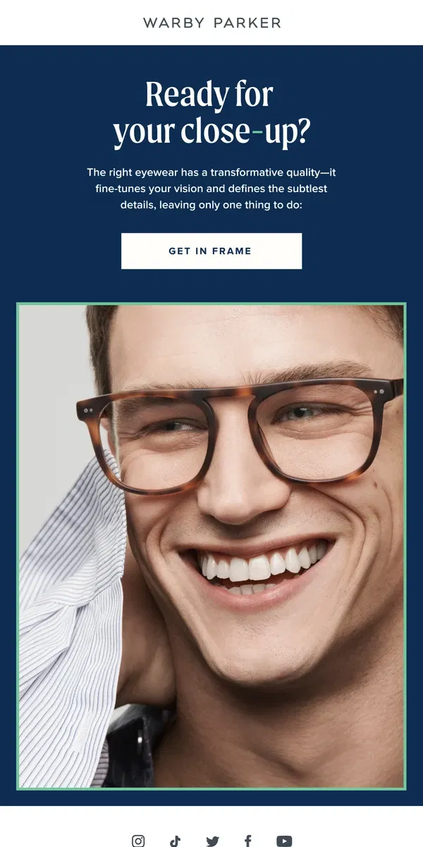 Email from Warby Parker. Out now: Spring 2024