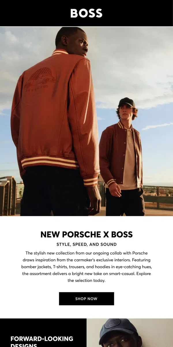 Email from HUGO BOSS. The latest from Porsche x BOSS