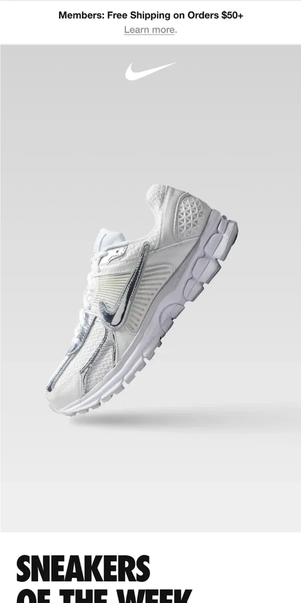 Email from Nike. New year, new kicks