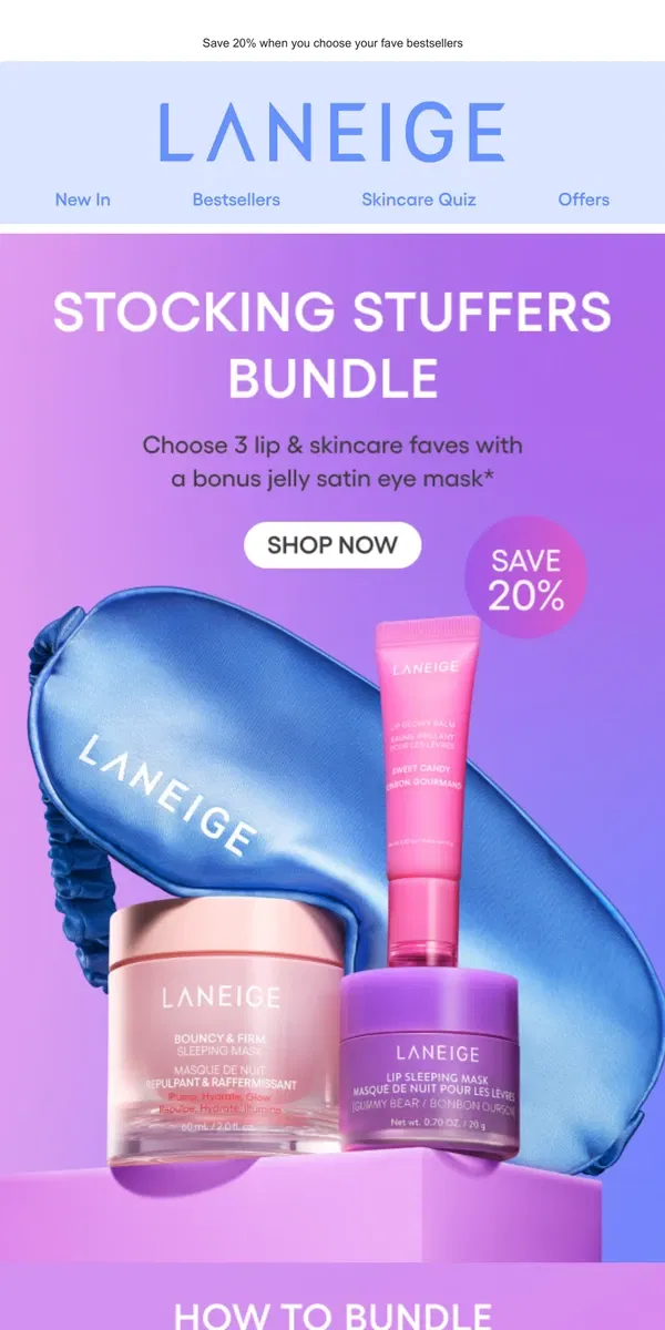 Email from LANEIGE. Last Chance! Stocking Stuffers Bundle