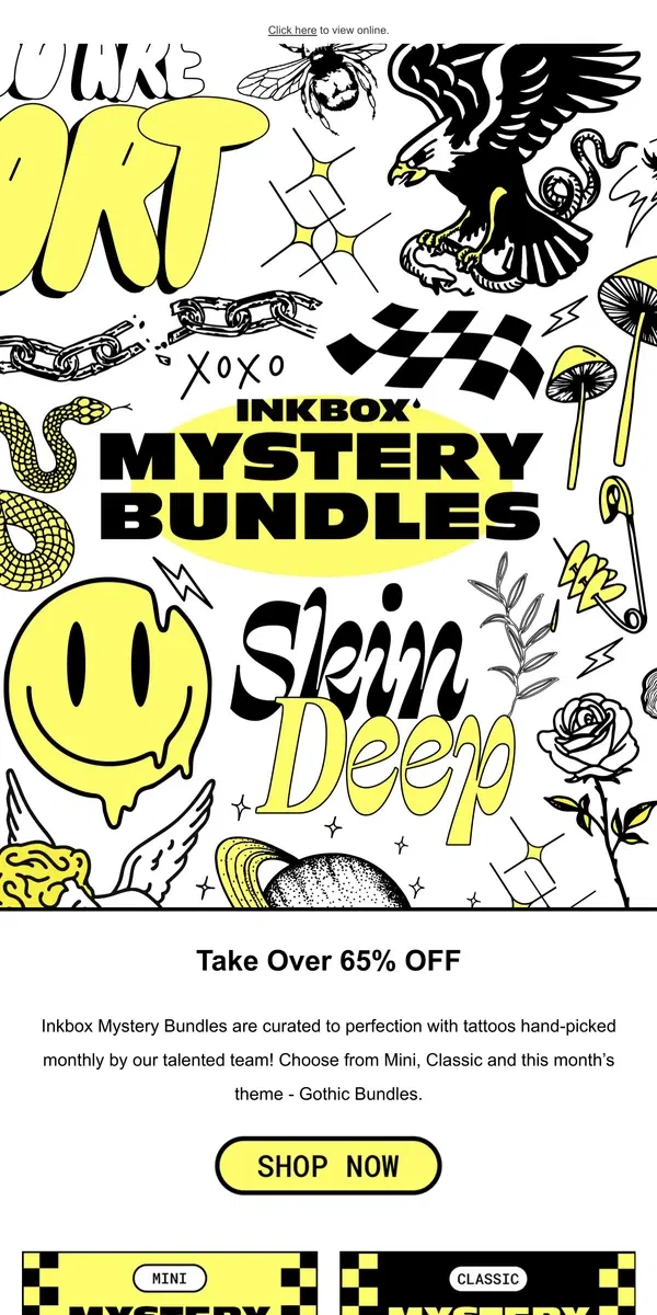 Email from Inkbox. Take Over 65% OFF 🦇 (actually, though)